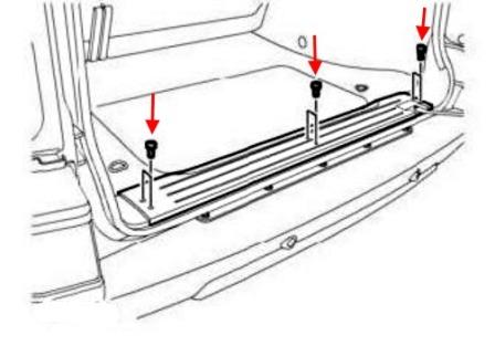 diagram of rear bumper Land Rover Freelander (1996-2006)